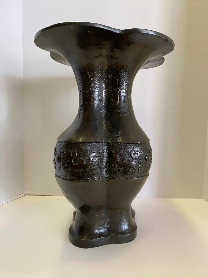 Chinese Bronze "Gu" Vase - 3