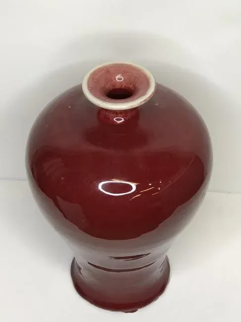 A Pair of Antique Red Chinese Meiping With Fire Glaze - 3