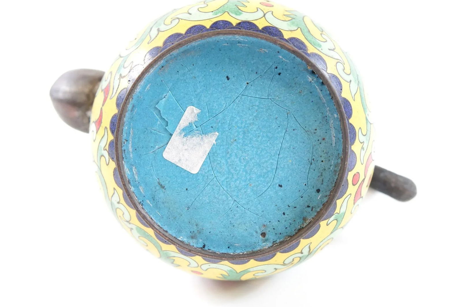 Antique Chinese Cloisonne Teapot - 3