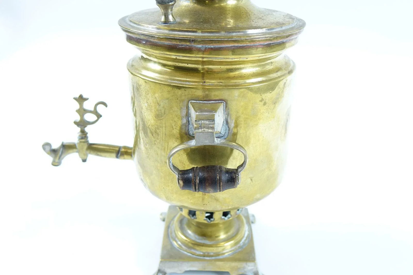 Antique Russian Brass Samovar with 1875 Markings - 5