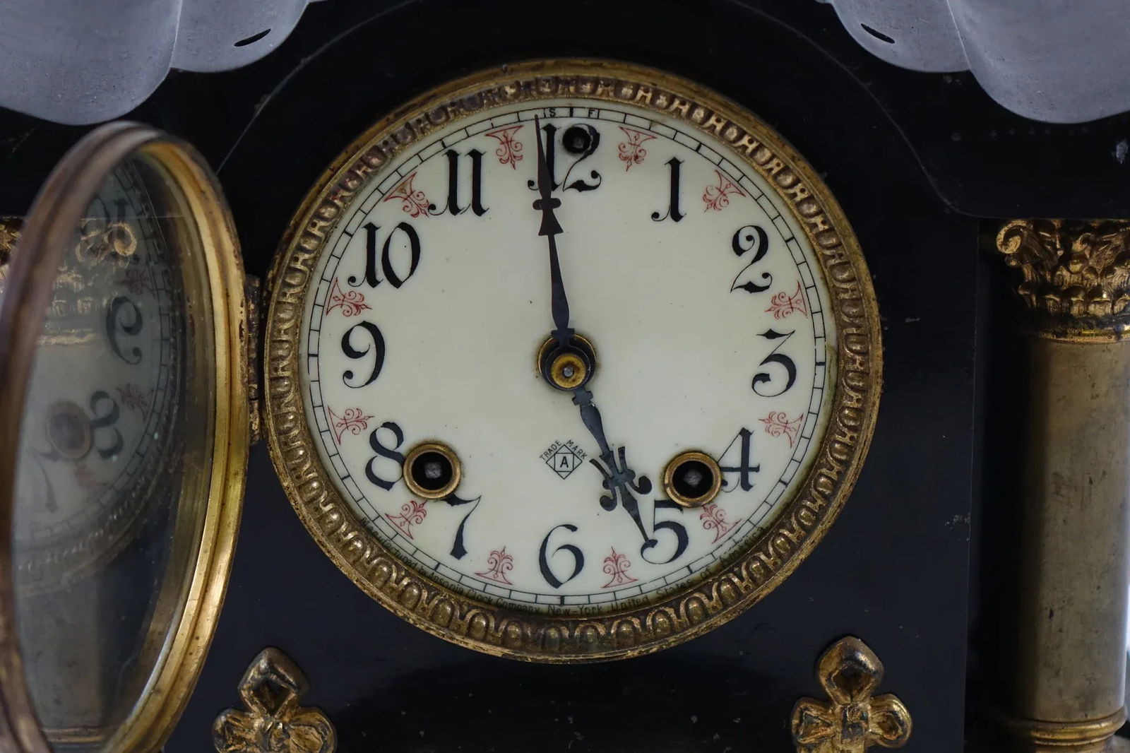 Late 19th Century Antique Mantel Clock by Ansonia Clock Co - 4