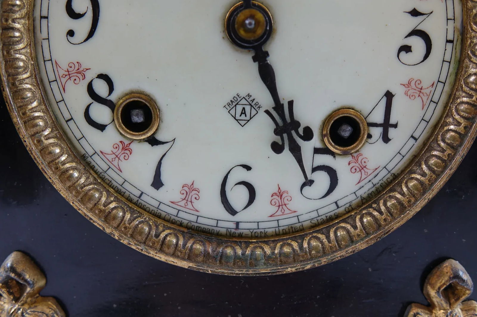 Late 19th Century Antique Mantel Clock by Ansonia Clock Co - 5