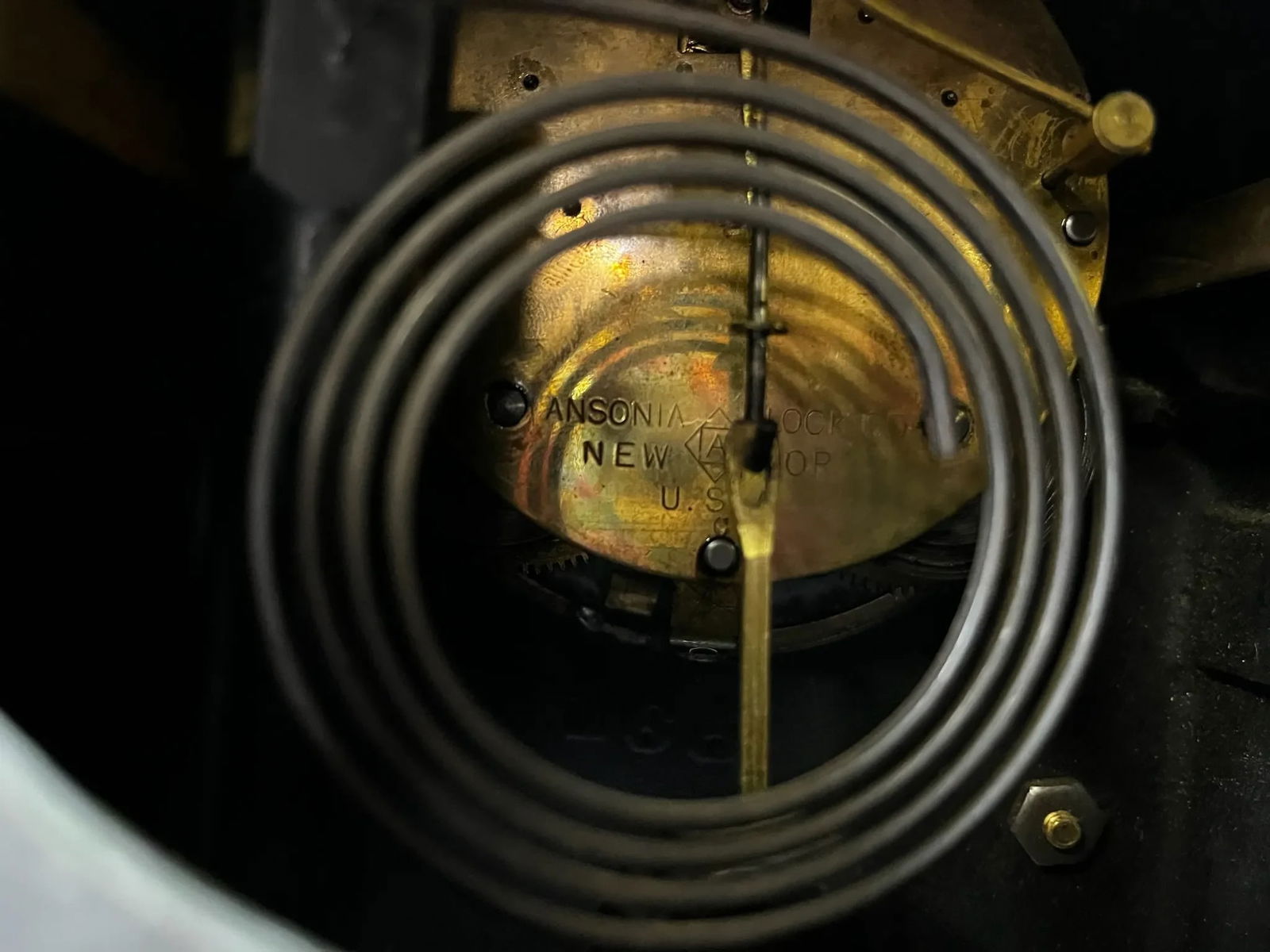 Late 19th Century Antique Mantel Clock by Ansonia Clock Co - 7