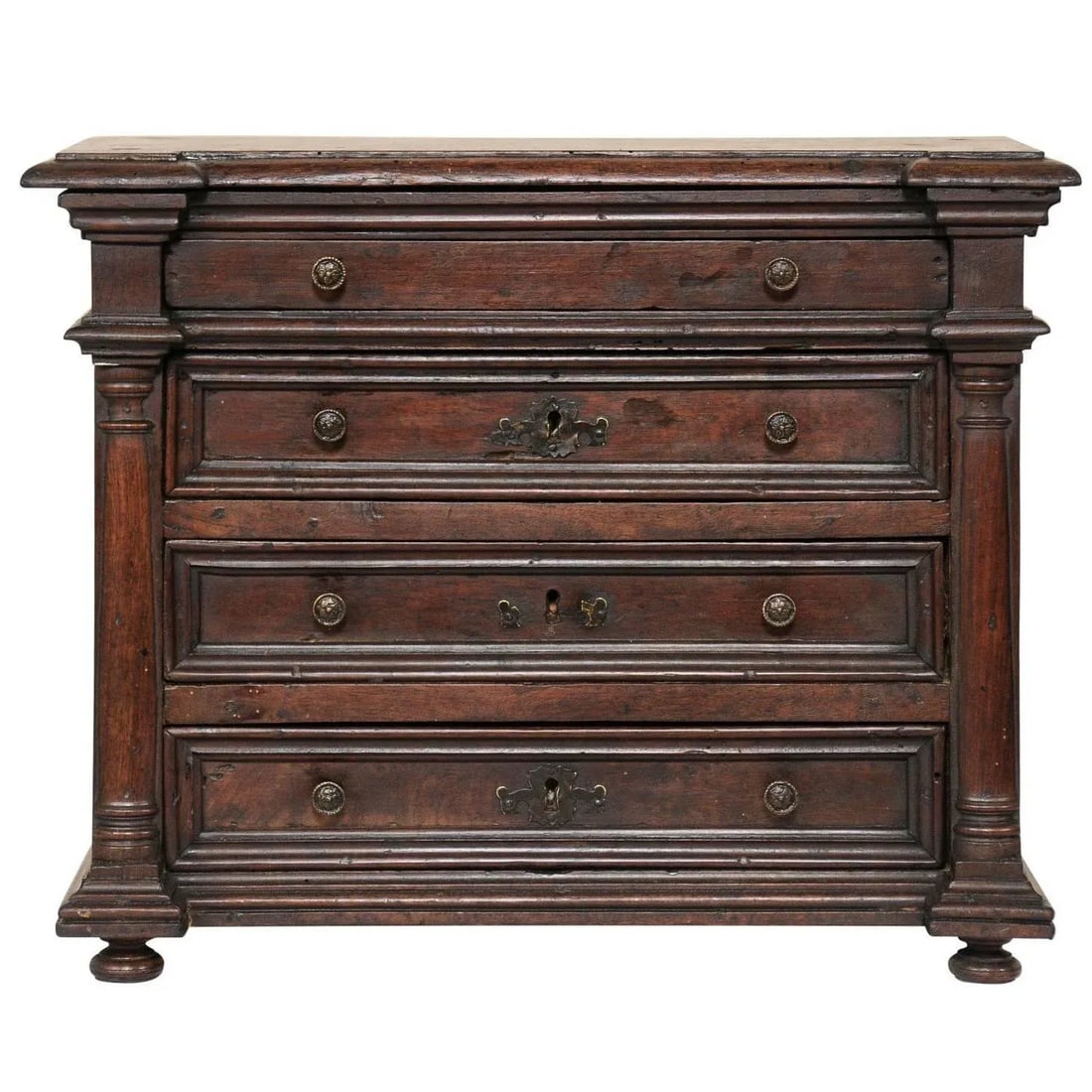 18th Century Italian Walnut Chest - 6