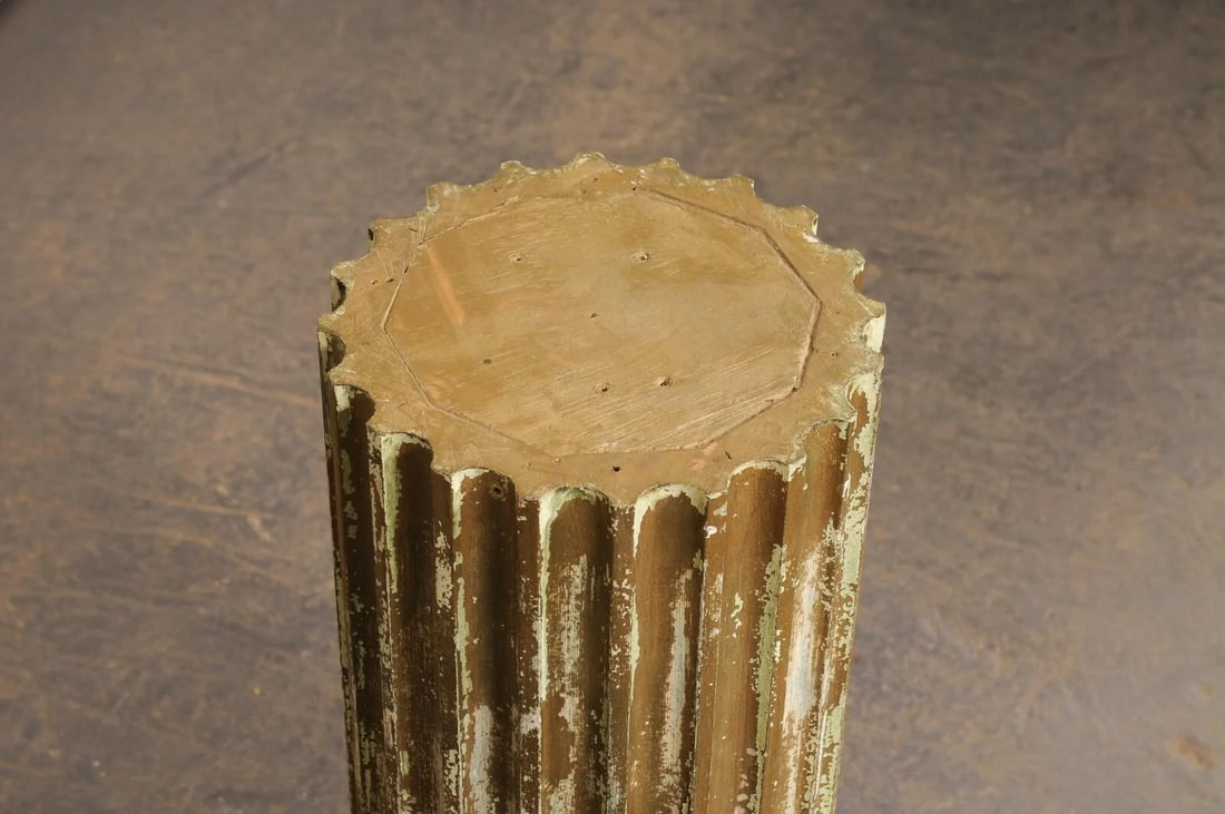 Mid 20th Century Fluted Column Pedestals - a Pair - 5
