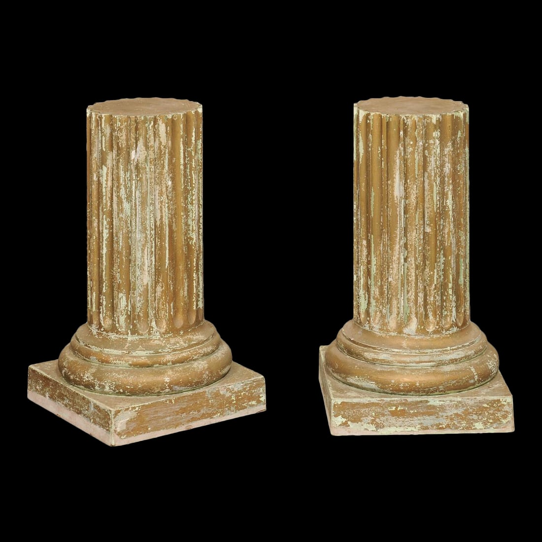Mid 20th Century Fluted Column Pedestals - a Pair - 6