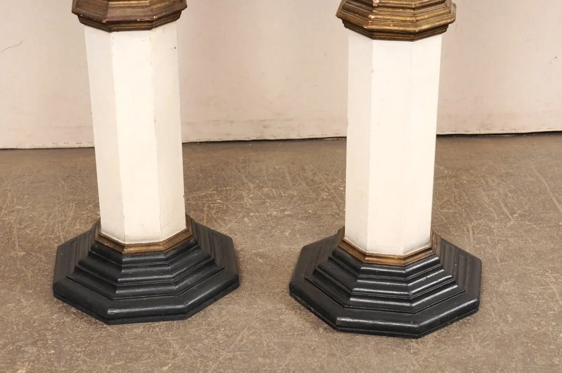 Pair Spanish Tall Architectural Columns - 9