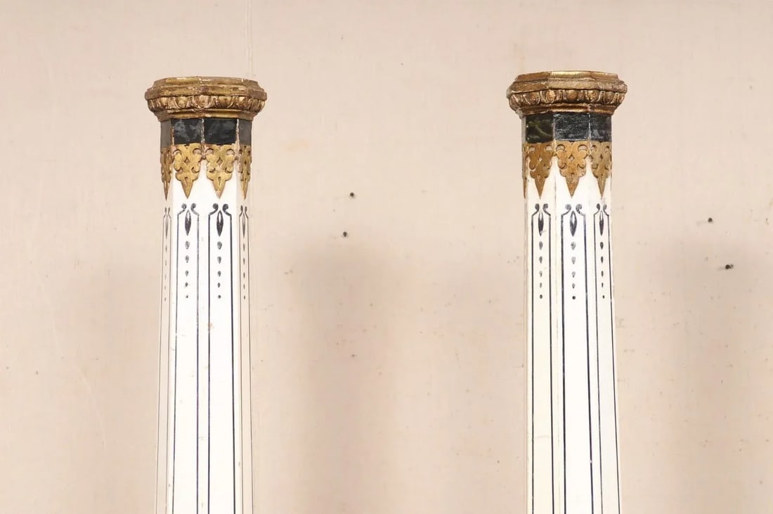 Spanish Tall Pair of Early 20th Century Columns - 6