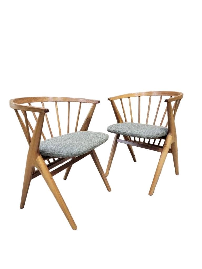 MCM Sibast M?bler No 8 Style Teak Captain Chairs - Pair - 8