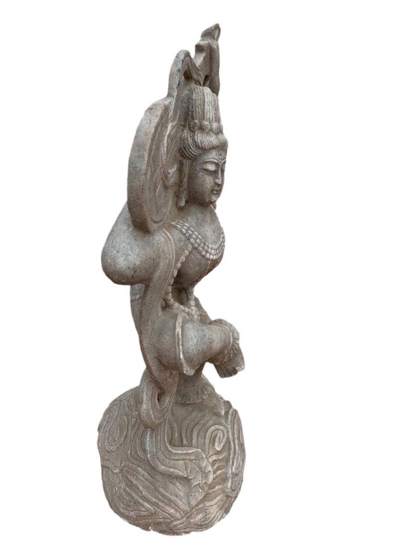 Antique Indian Saraswati Godess Statue - 5