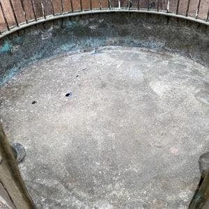 Antique Hanging Chinese Birdcage with Brass Patina - 3