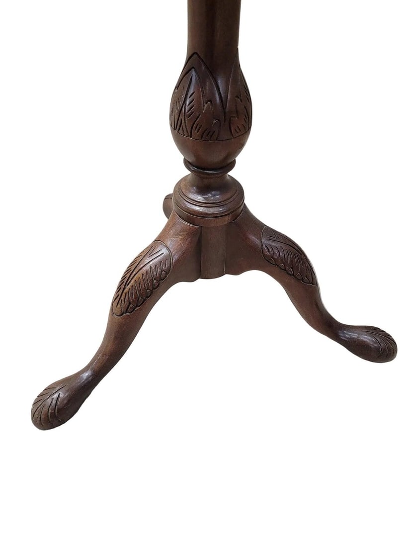 Vintage Chippendale StyleTilt Top Table by Baker - Pair - 6