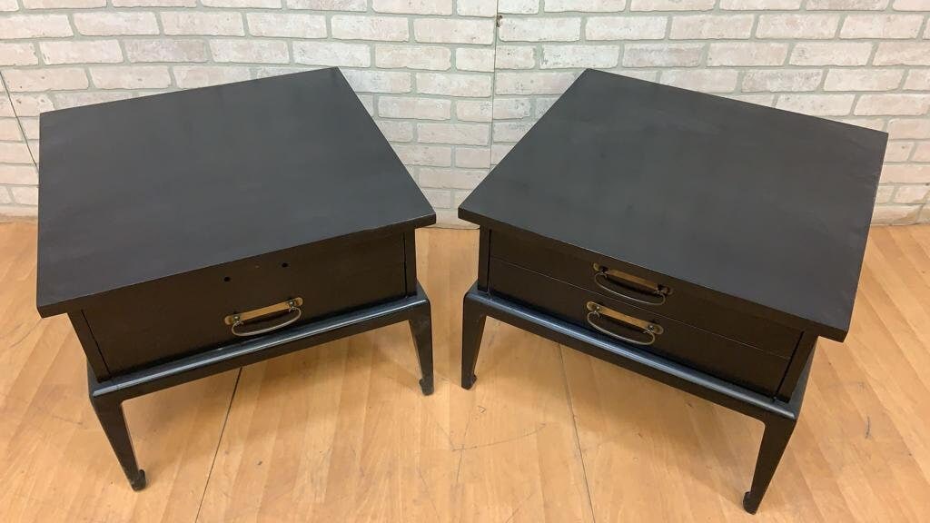 Vintage Mid Century Modern American of Martinsville Side Tables/Nightstand - Pair - 9