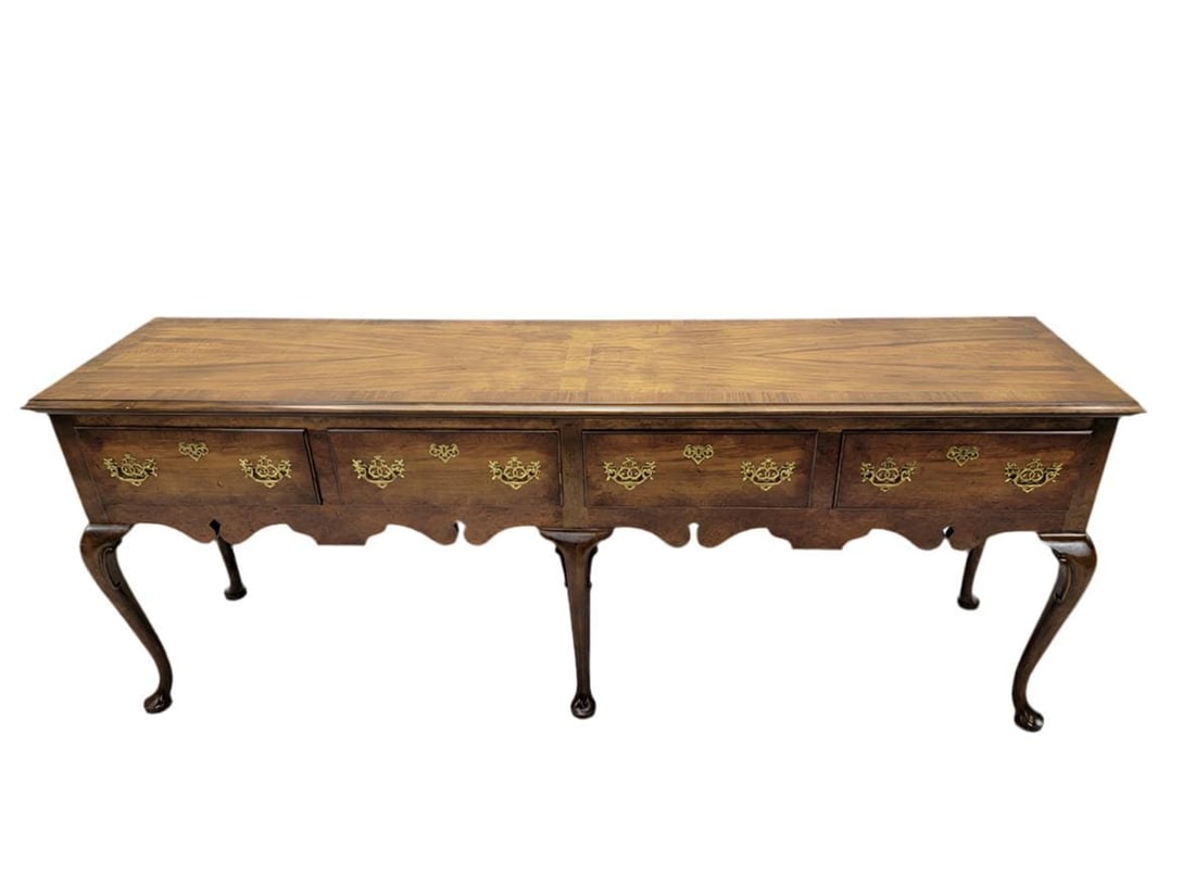 Vintage Queen Anne Style Console Table by Baker Furniture (1 of 7)