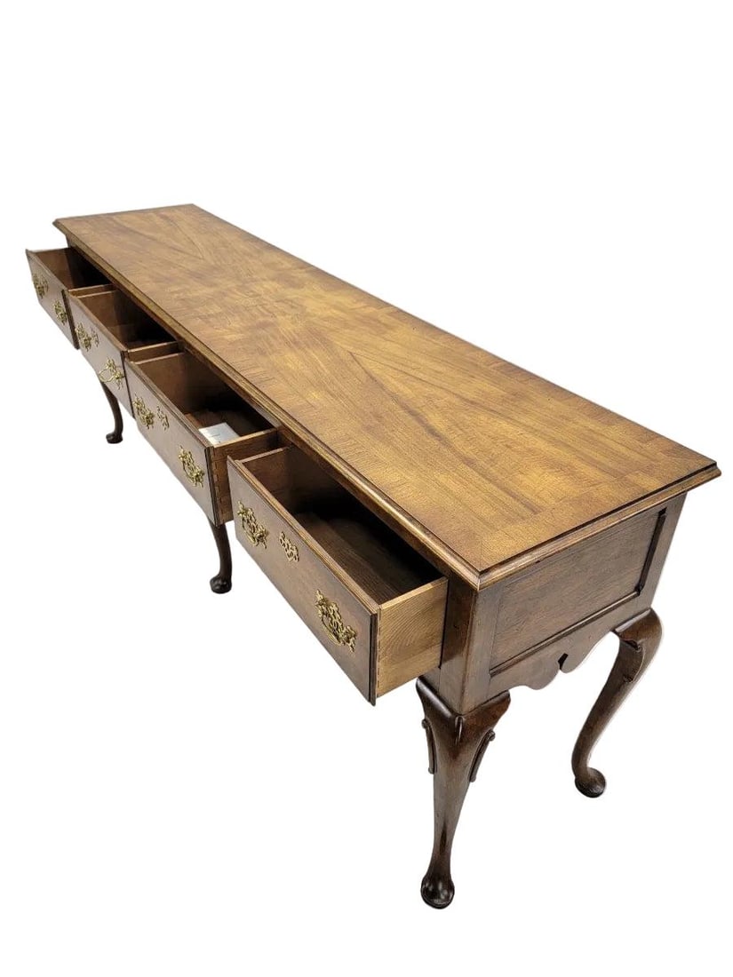 Vintage Queen Anne Style Console Table by Baker Furniture - 5