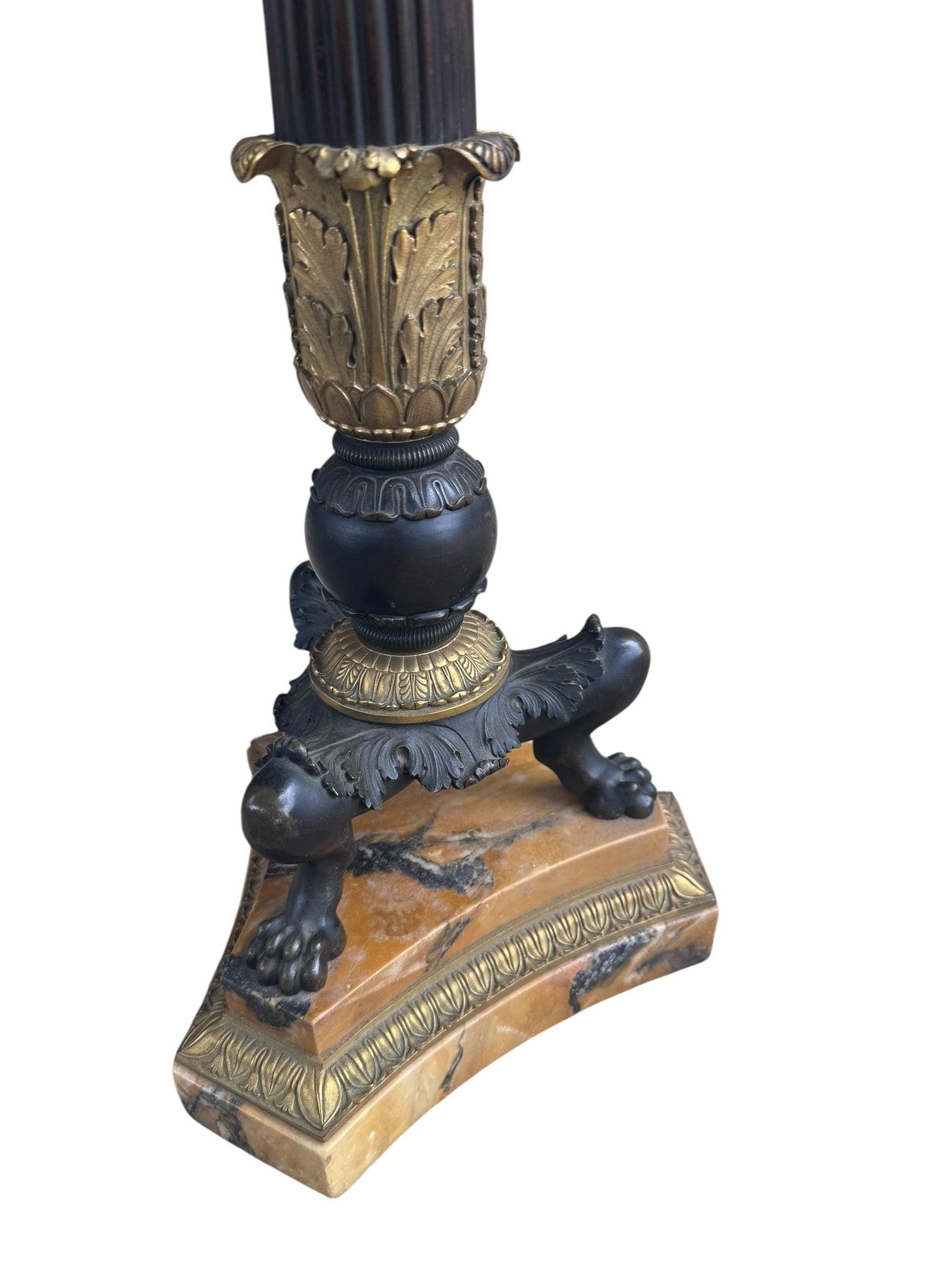 Antique 19th Century French Empire Candelabra Lamp - 8