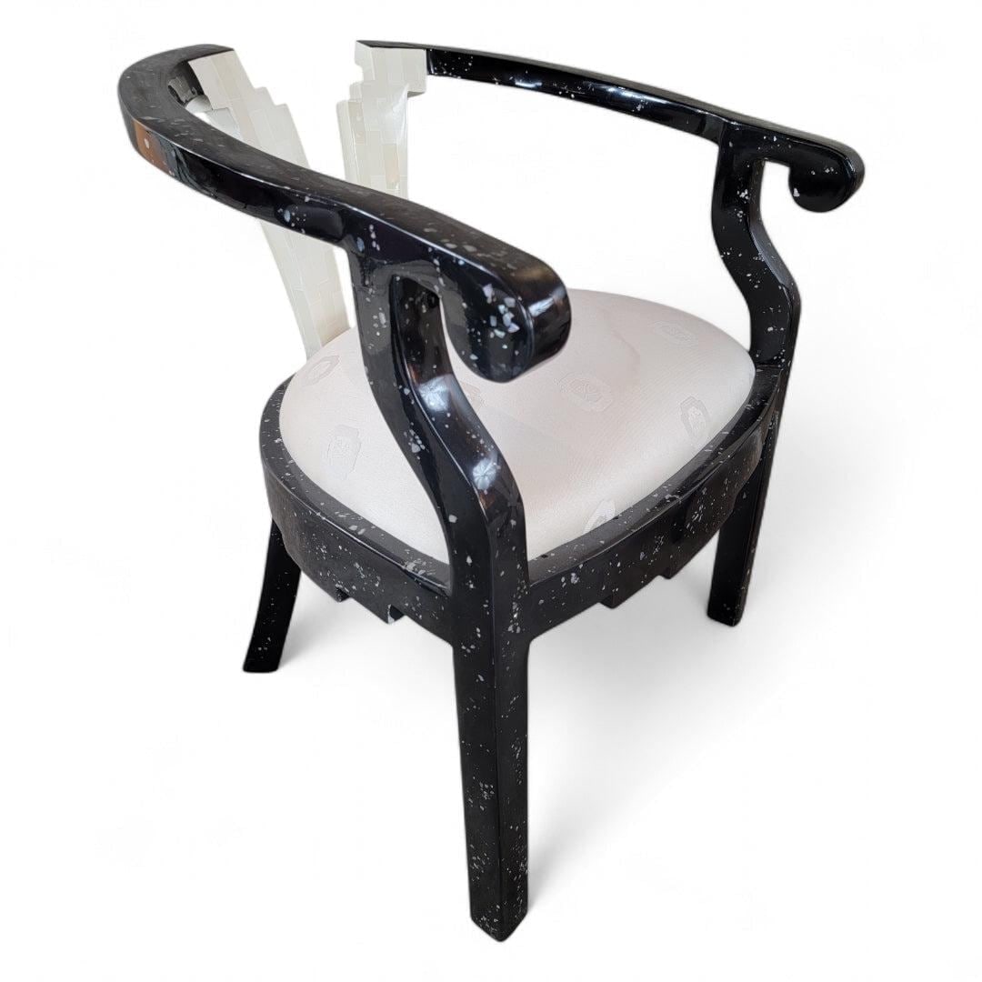 Postmodern Sculptural Tessellated Stone Dining Chairs - 6 - 7