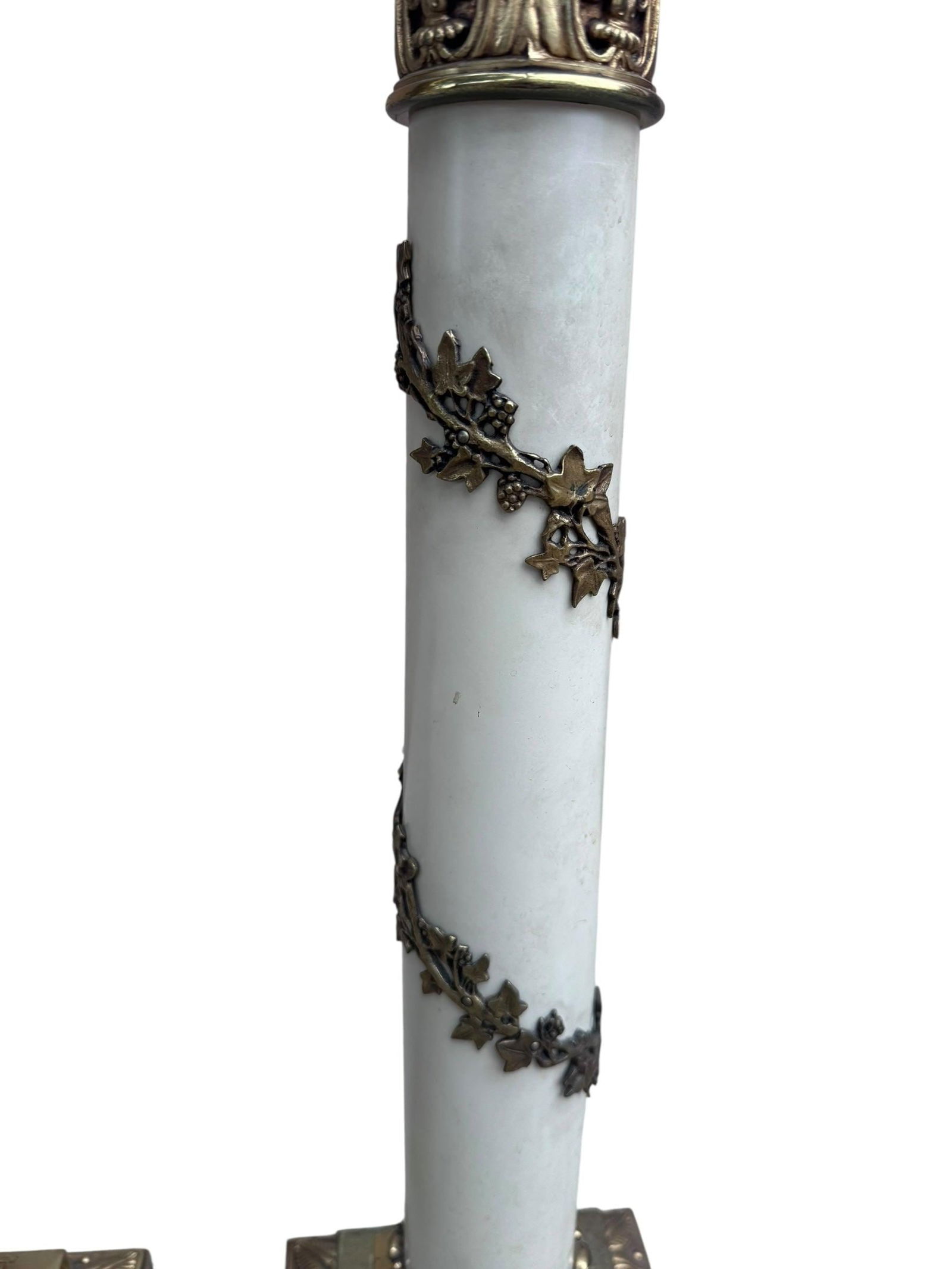 Vintage Neoclassical Style Stiffel Torchiere Table Lamps - Pair - 3