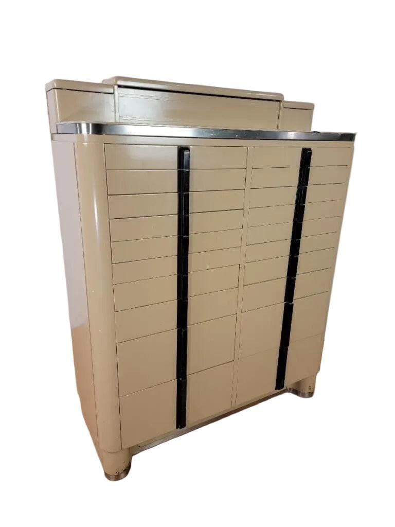 Art Deco Industrial Dental Storage Cabinet - 5