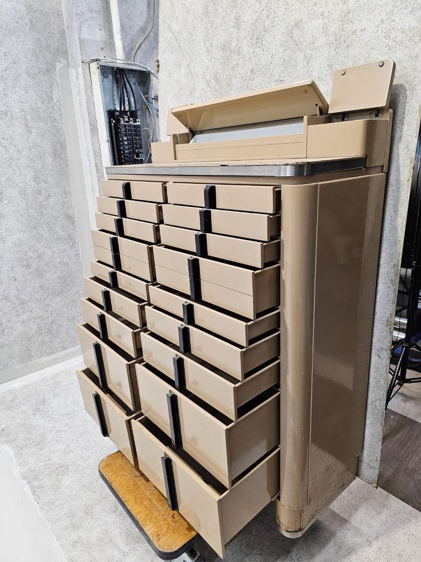 Art Deco Industrial Dental Storage Cabinet - 9