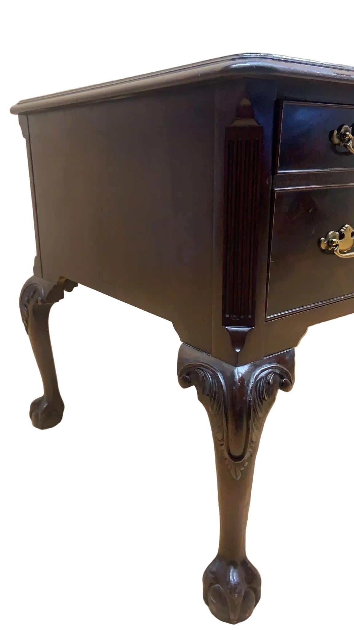 Vintage Chippendale Style Writing Desk by Heckman - 8