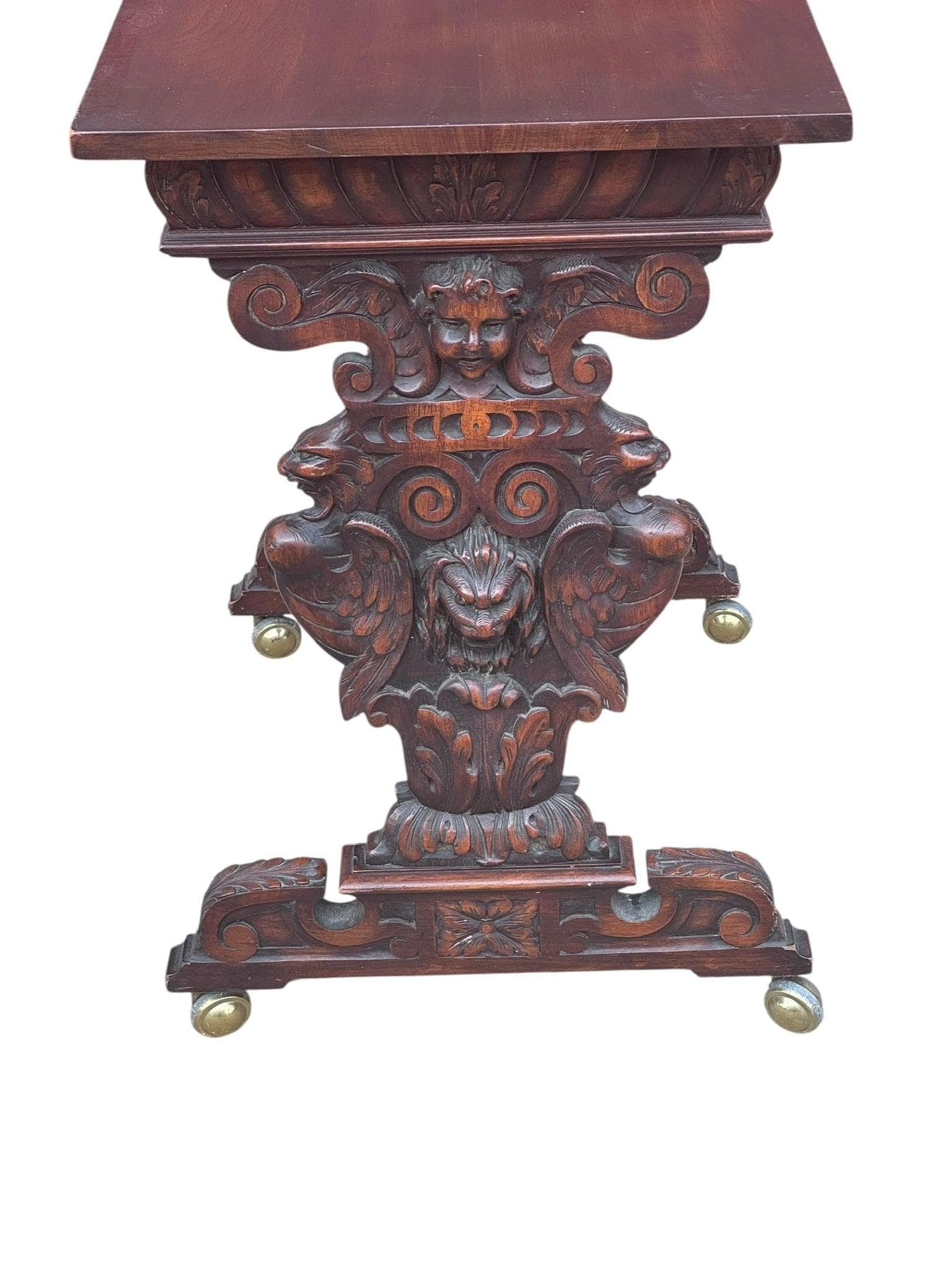 Antique Italian Renaissance Revival Style Console Table - 3