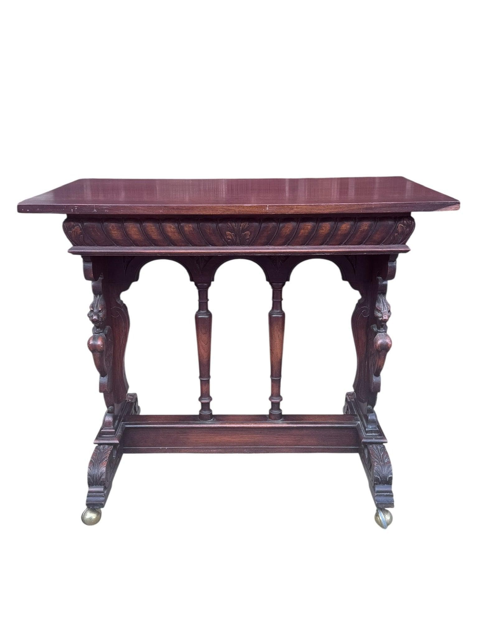 Antique Italian Renaissance Revival Style Console Table - 7