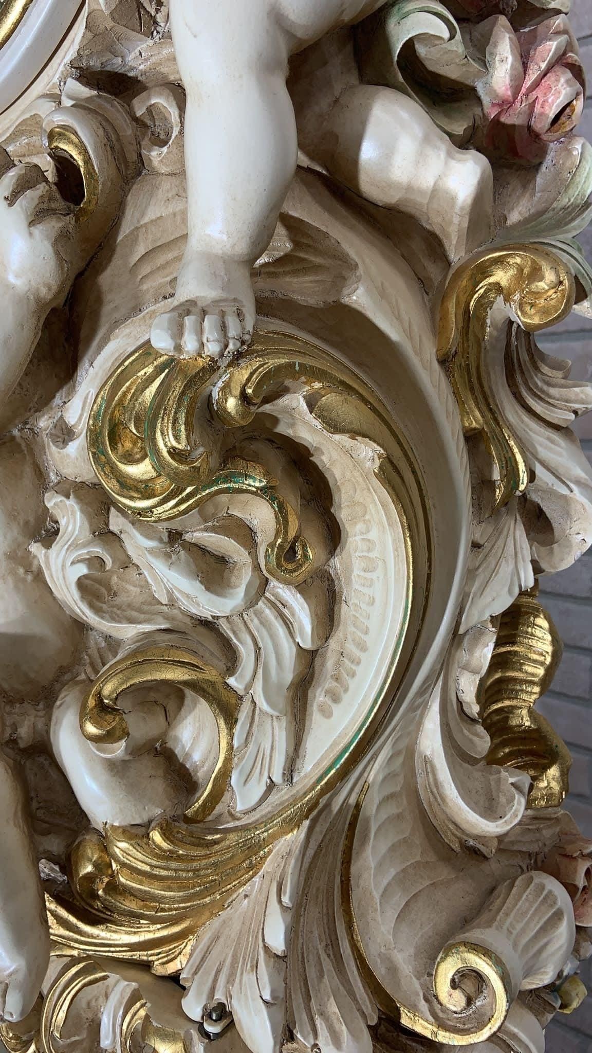 Vintage Italian Rococo Figural Grandfathers Clock - 5