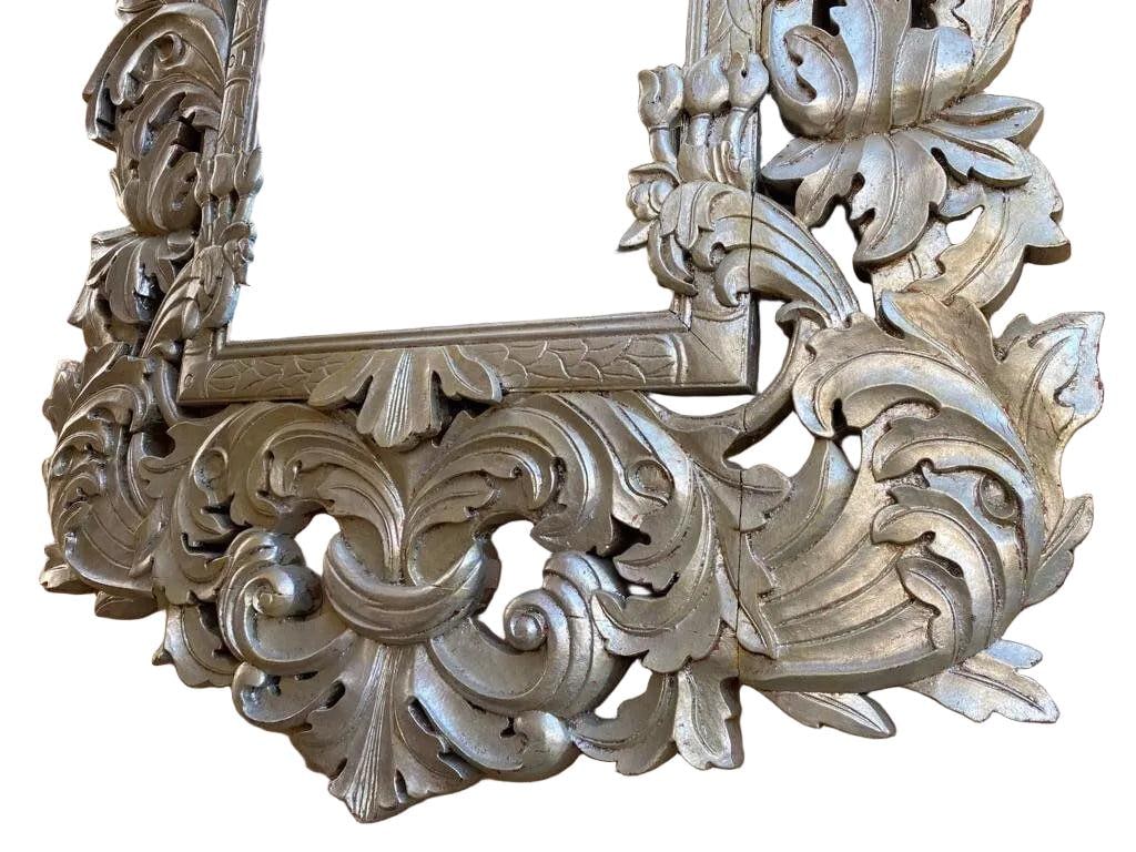 Antique Italian Baroque Style Ornate Wall Mirror - 3