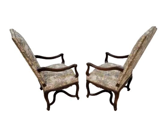 Vintage French Provincial Style Armchairs By Drexel Heritage - Pair - 2