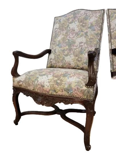 Vintage French Provincial Style Armchairs By Drexel Heritage - Pair - 4