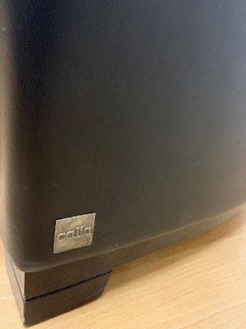 MCM Nicoletti Calia Salotti Black Leather Chairs - Pair - 8