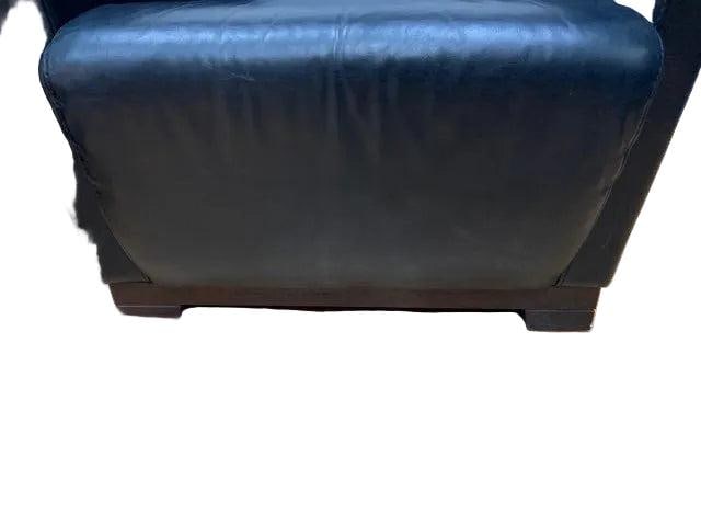 MCM Nicoletti Calia Salotti Black Leather Chairs - Pair - 9