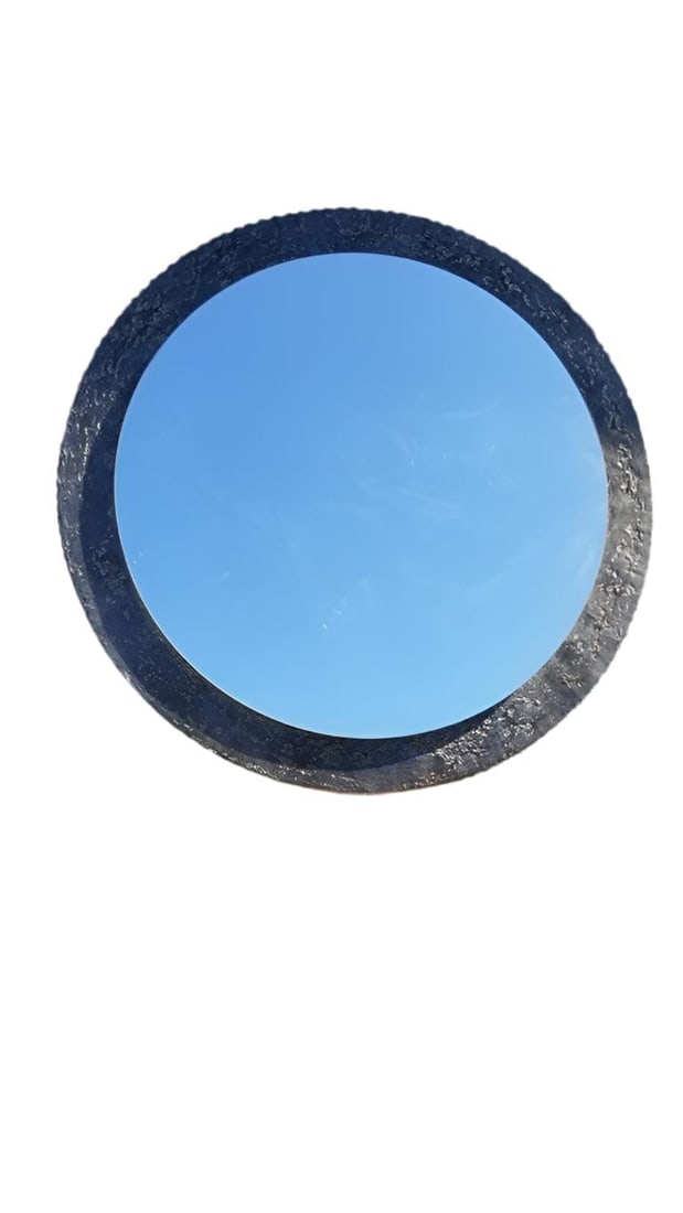 Two Tier Distressed Zinc Wall Mirror