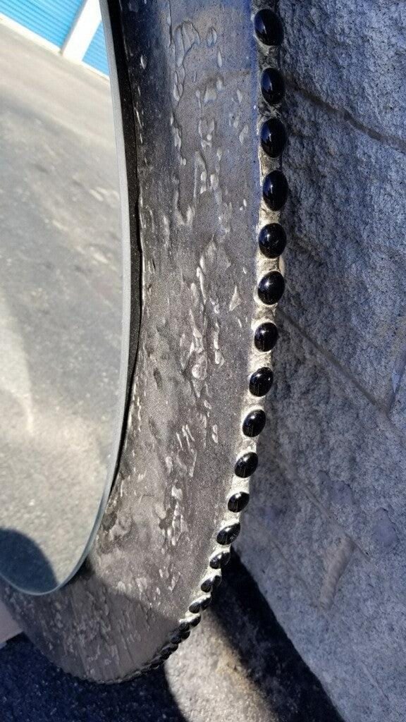 Two Tier Distressed Zinc Wall Mirror - 5