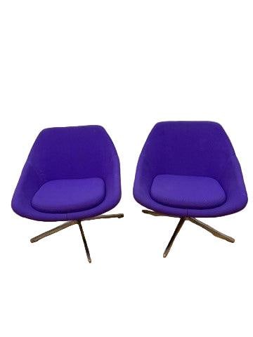 MCM Overman Style Iris Swivel Chairs by Allermuir - Pair (1 of 9)