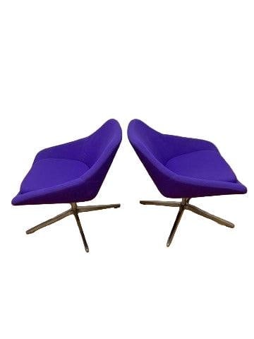 MCM Overman Style Iris Swivel Chairs by Allermuir - Pair - 3