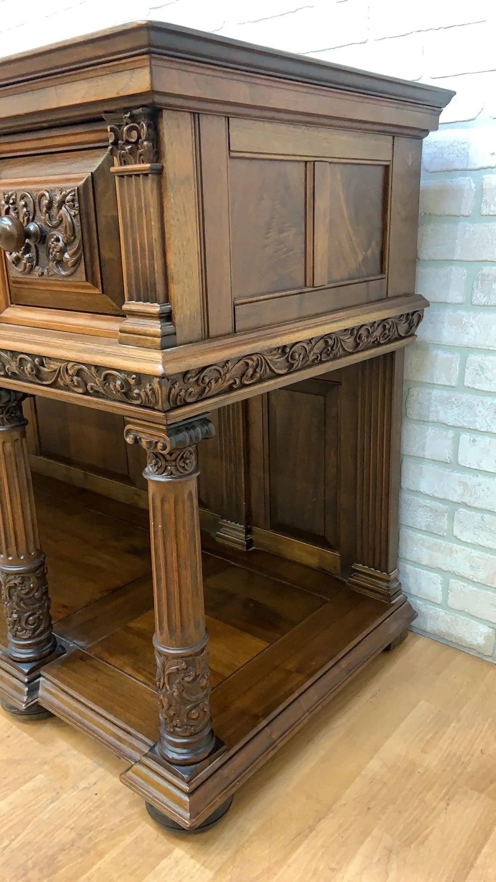 Antique French Renaissance Revival Style Carved Sideboard - 5