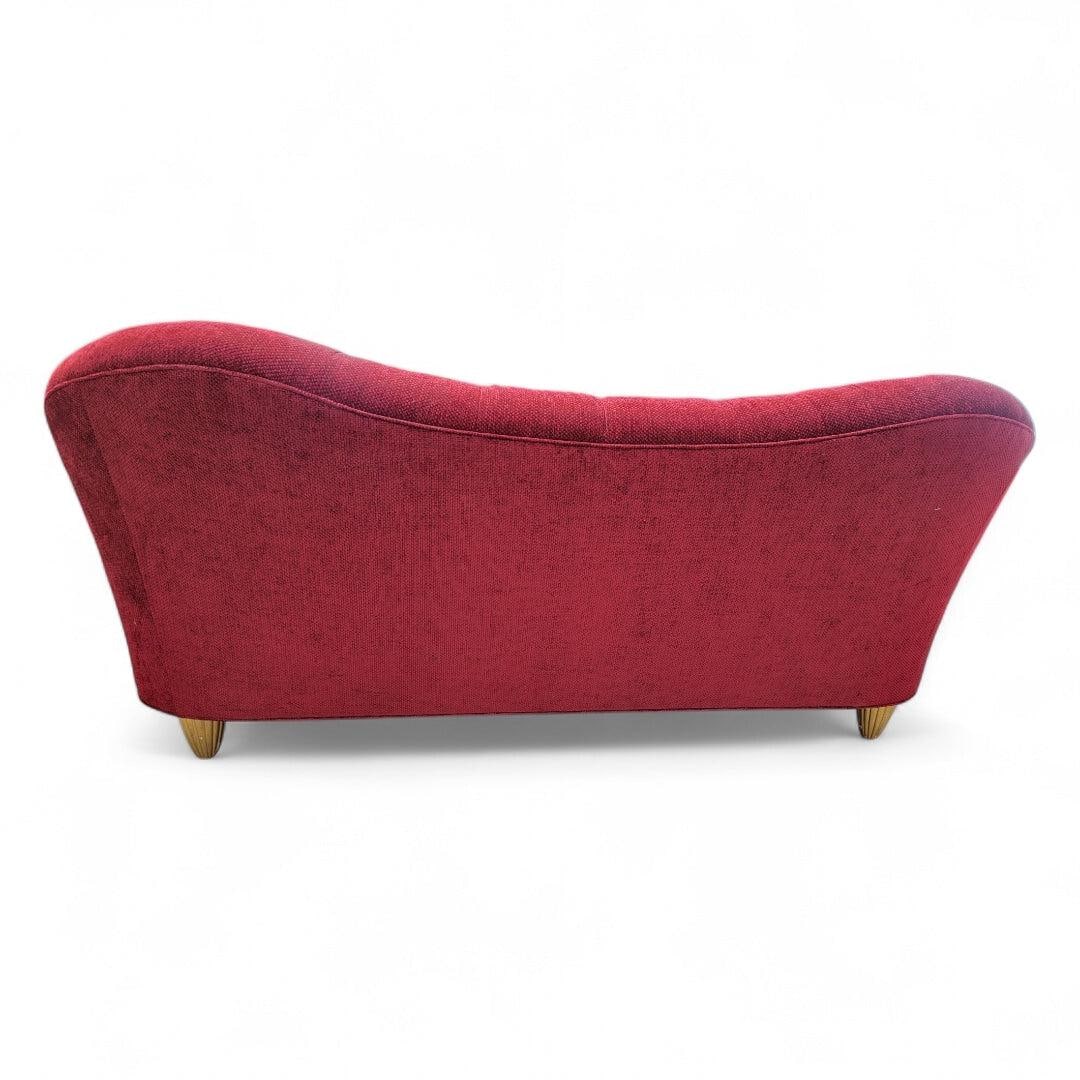 Antique French Art Nouveau Maurice Dufrene Barrel Back Chair and Boudoir Sofa - 7