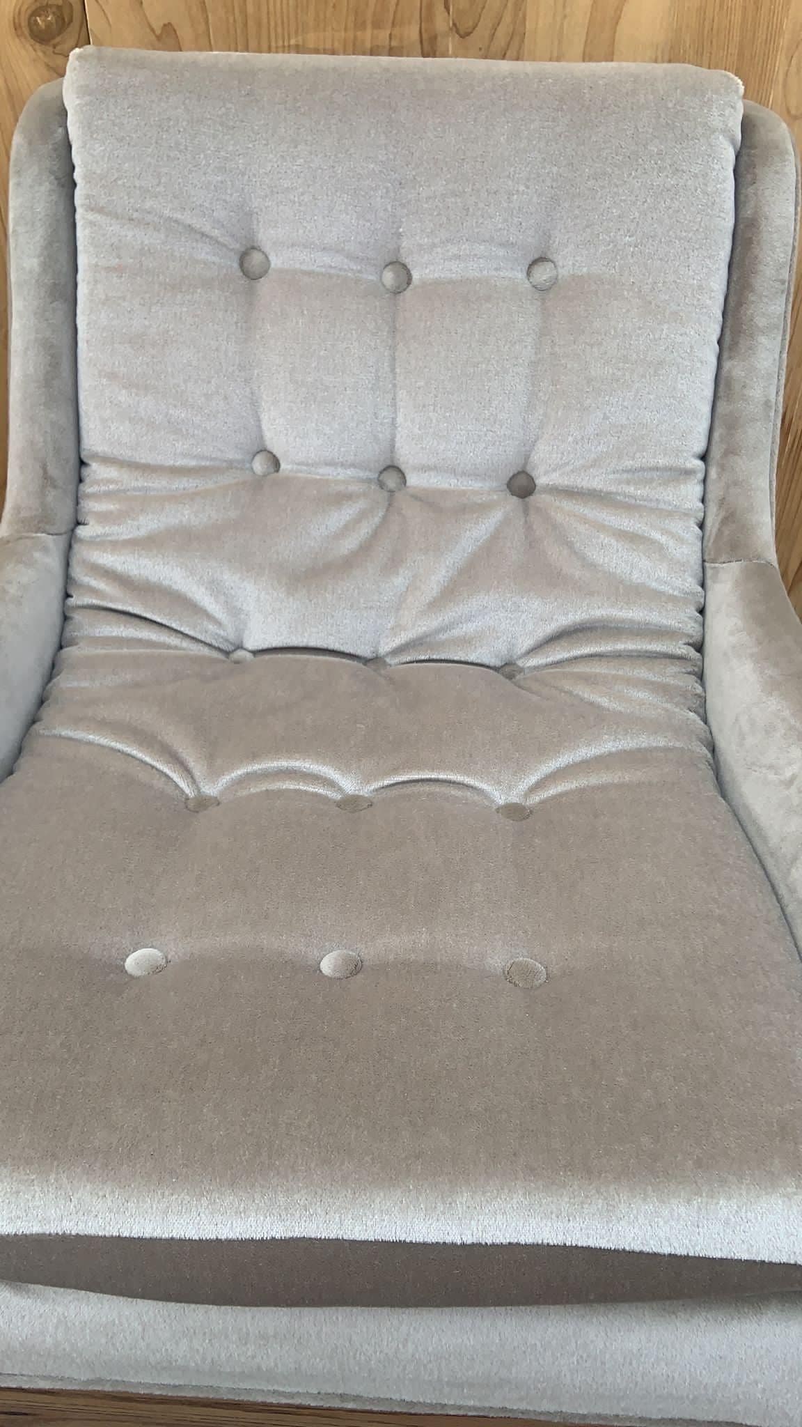 MCM Milo Baughman Style Lounge Chairs in Mohair - Pair - 3