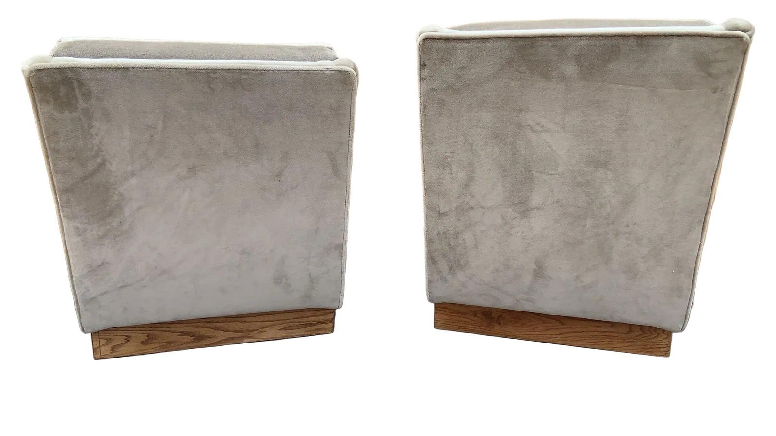 MCM Milo Baughman Style Lounge Chairs in Mohair - Pair - 6