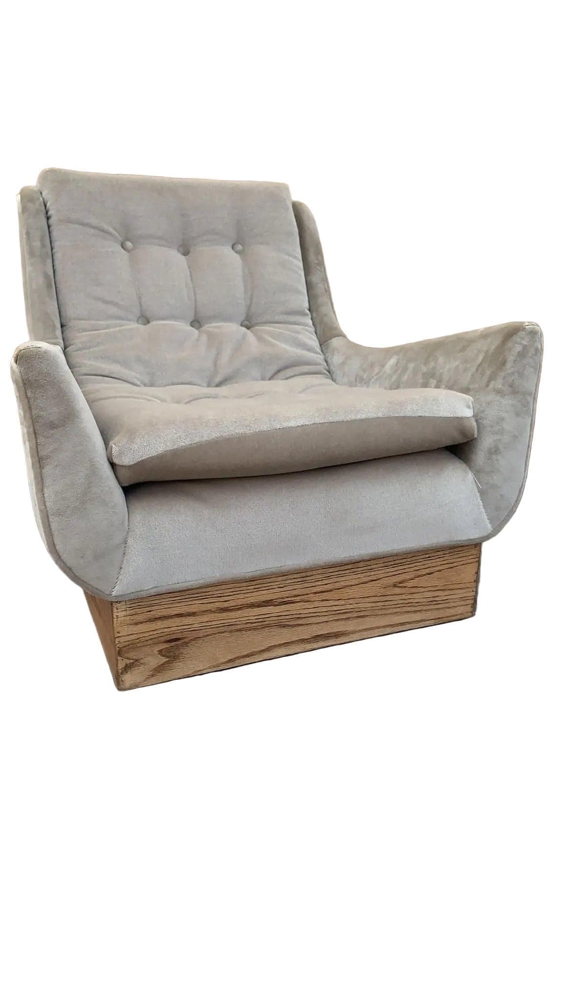 MCM Milo Baughman Style Lounge Chairs in Mohair - Pair - 7