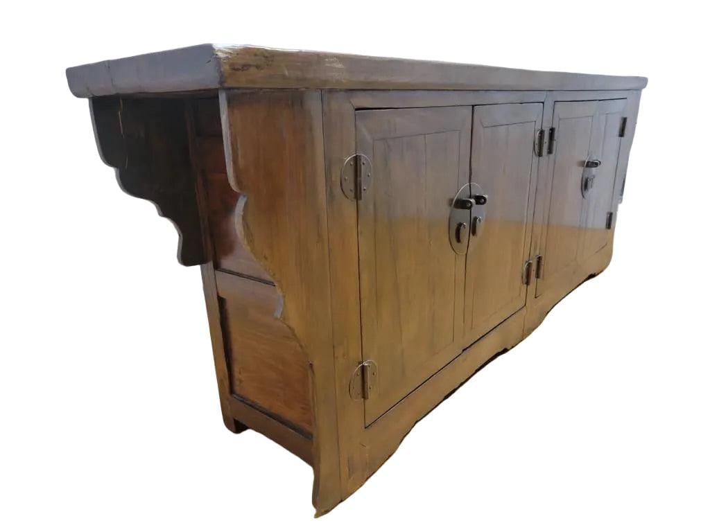Antique Shanxi Province Winged Elm Sideboard - 3