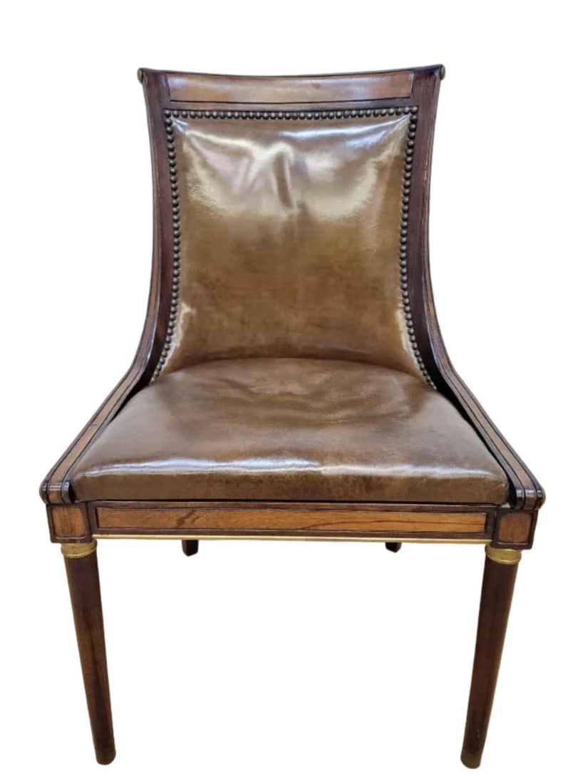 Vintage Neoclassical Style Slipper Dining Chairs ? 6 - 10