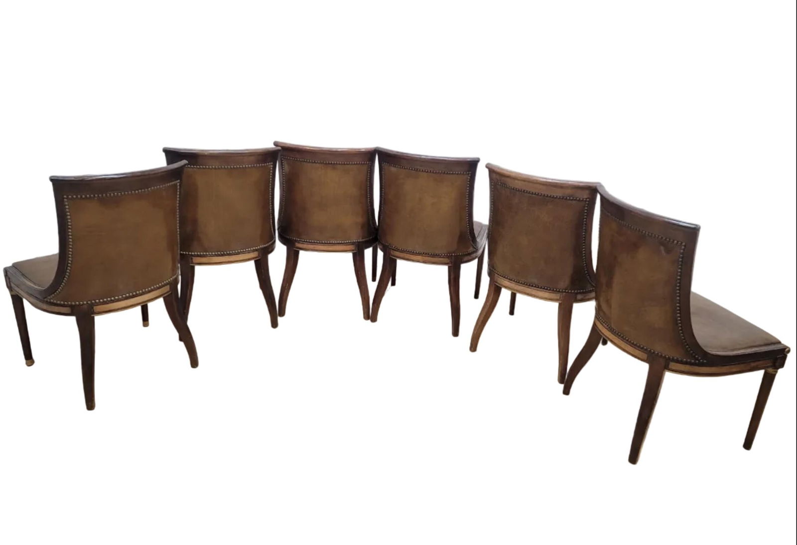 Vintage Neoclassical Style Slipper Dining Chairs ? 6 - 9