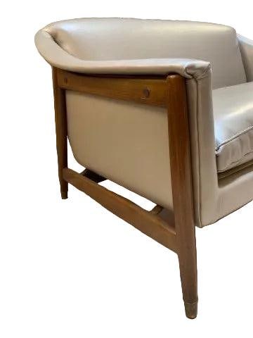 Danish Modern Dux Folke Ohlsson Sofa and Side Chair Set Newly Reupholstered - 7