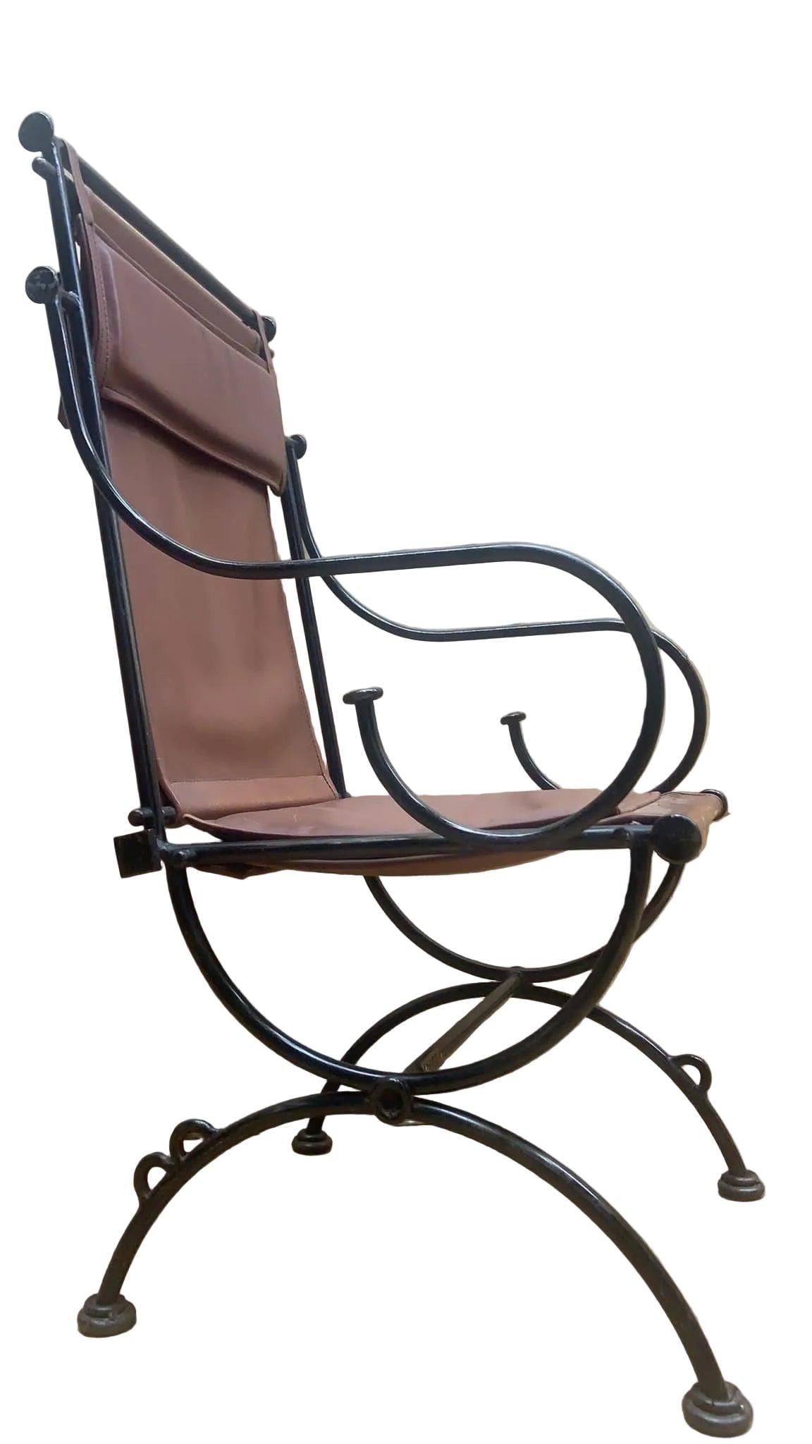 Vintage Brutalist Style Sling Chairs by Ilana Goor - 6 - 2