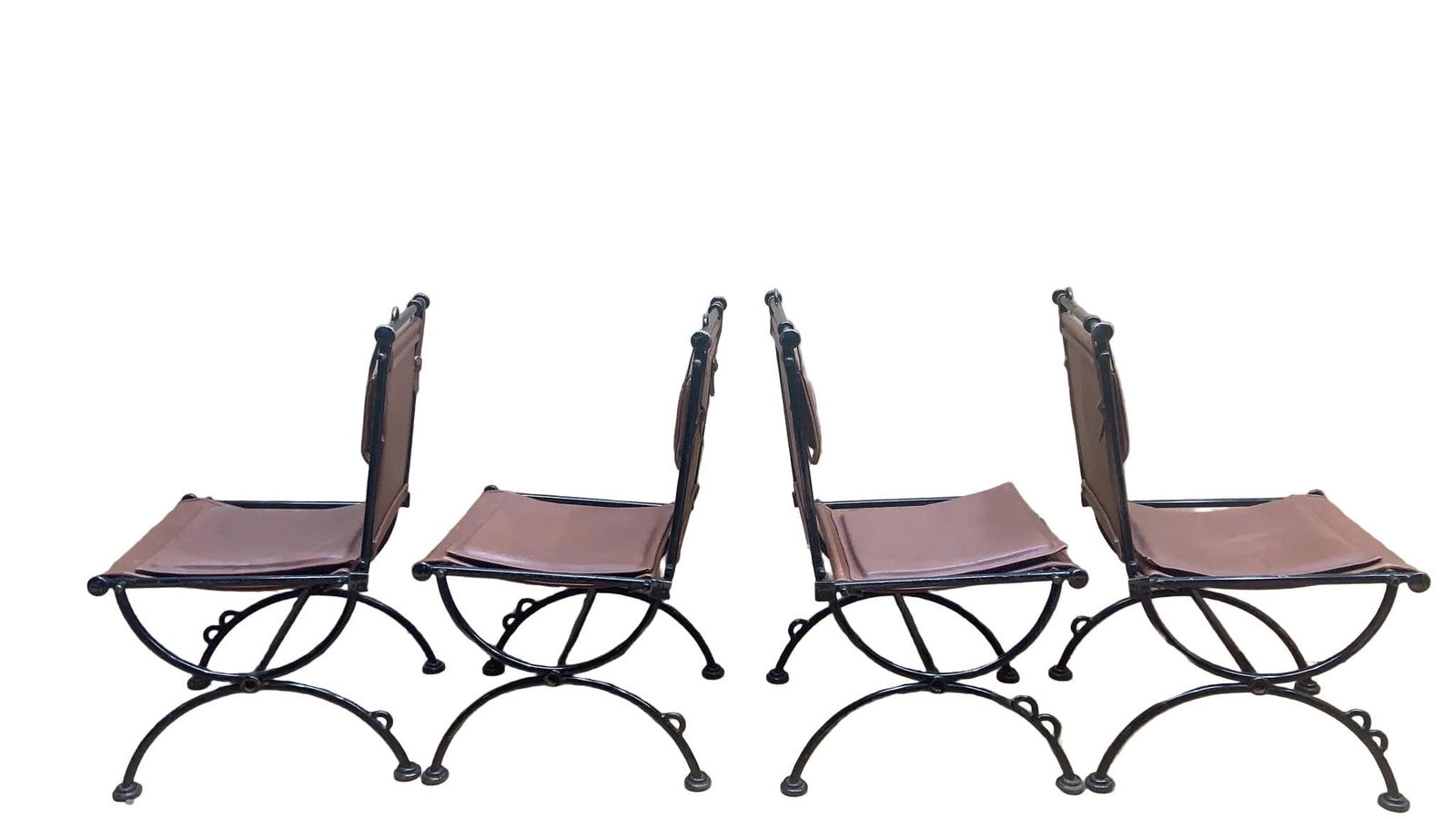 Vintage Brutalist Style Sling Chairs by Ilana Goor - 6 - 8