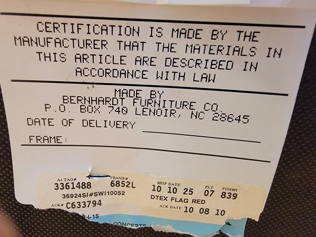 Mid Century Modern Modular Lounge with Movable Side Table by Bernhardt Designs - Set of 2 - 10