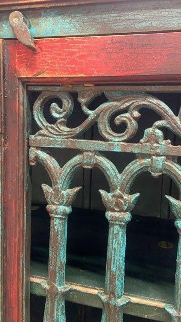 Antique German Hand Painted Cabinet - 10